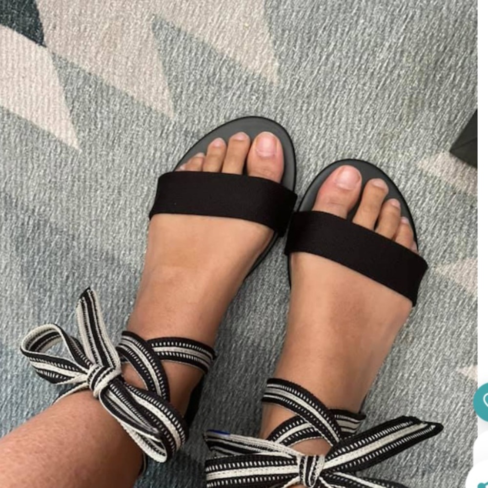 Rothy’s wrap sandals size 6 like new